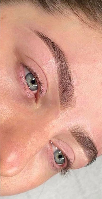 Eyebrow threading after