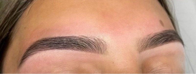Both eyebrows threading after