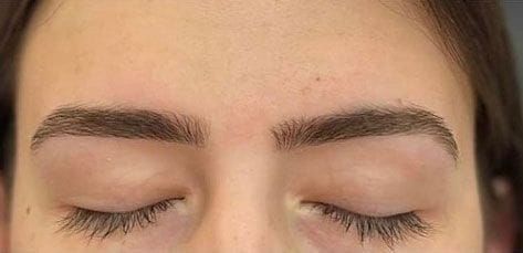 Both eyebrows threading after